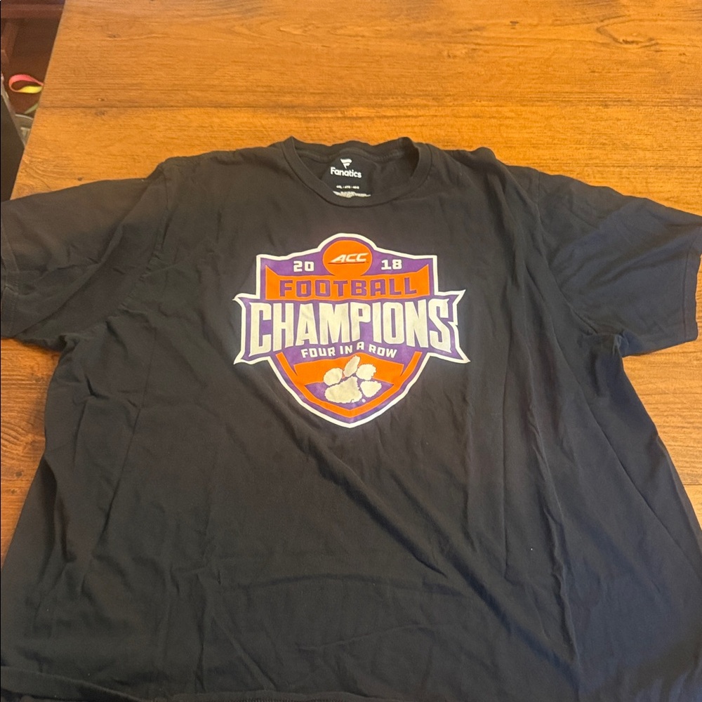 Fanatics Black Football Champions Graphic Tee